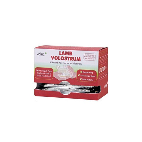 10 x 50 g Sachets Natural alternative to Colostrum Volac Lamb Volostrum 