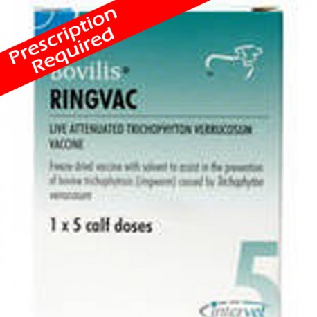 Ringvac Ringworm 1X5 Calf Dose. Ringvac Ringworm 1X5 Calf Dose.